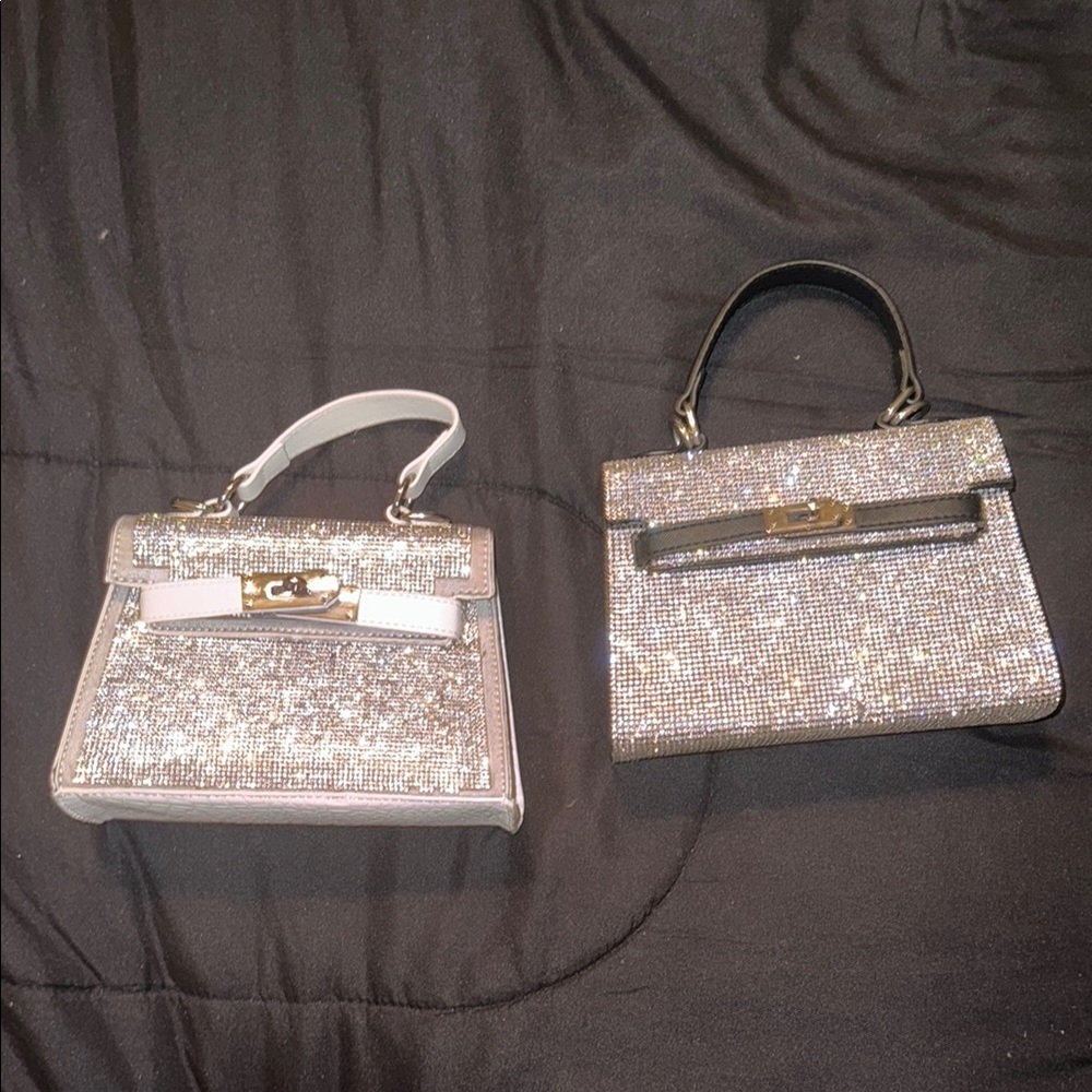 Silver Rhinestone Handbags - Picture 2 of 13